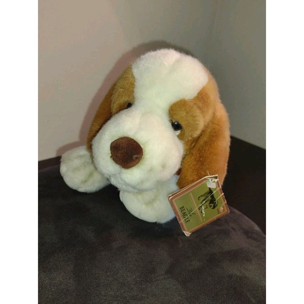 Russ Berrie The Beagle Dog 12" Plush Purebred Puppies Stuffed Animal Toy